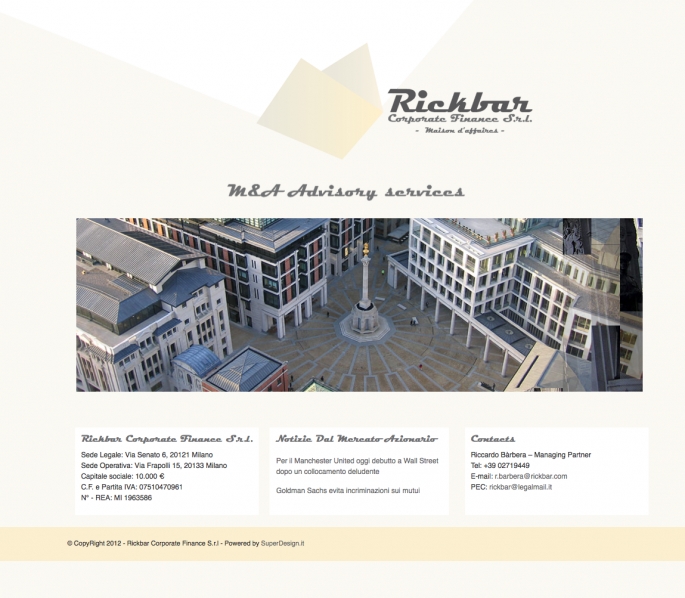 Nuova Landing per Rickbar Financial