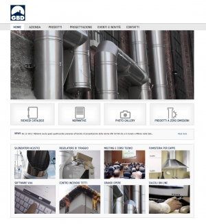 Nuovo sito per l'azienda GBD leader nella costruzione di canne fumarie
