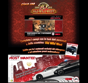 Landing page concorso Old wild West