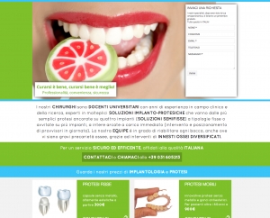 Turismo dentale in Italia - Landing Page