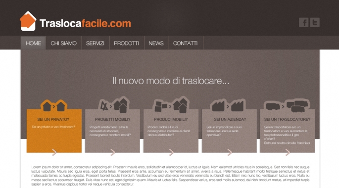 Nuovo Progetto... Traslocafacile.it