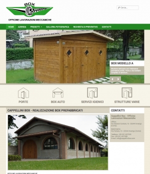 Nuovo sito per l'azienda Cappellini Box