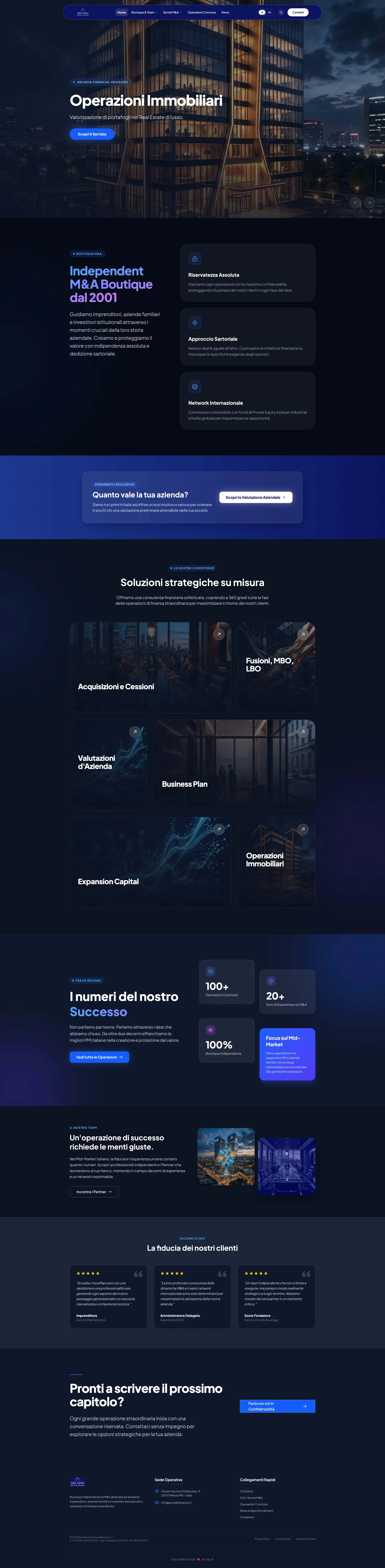 Arcadia Finance Mockup